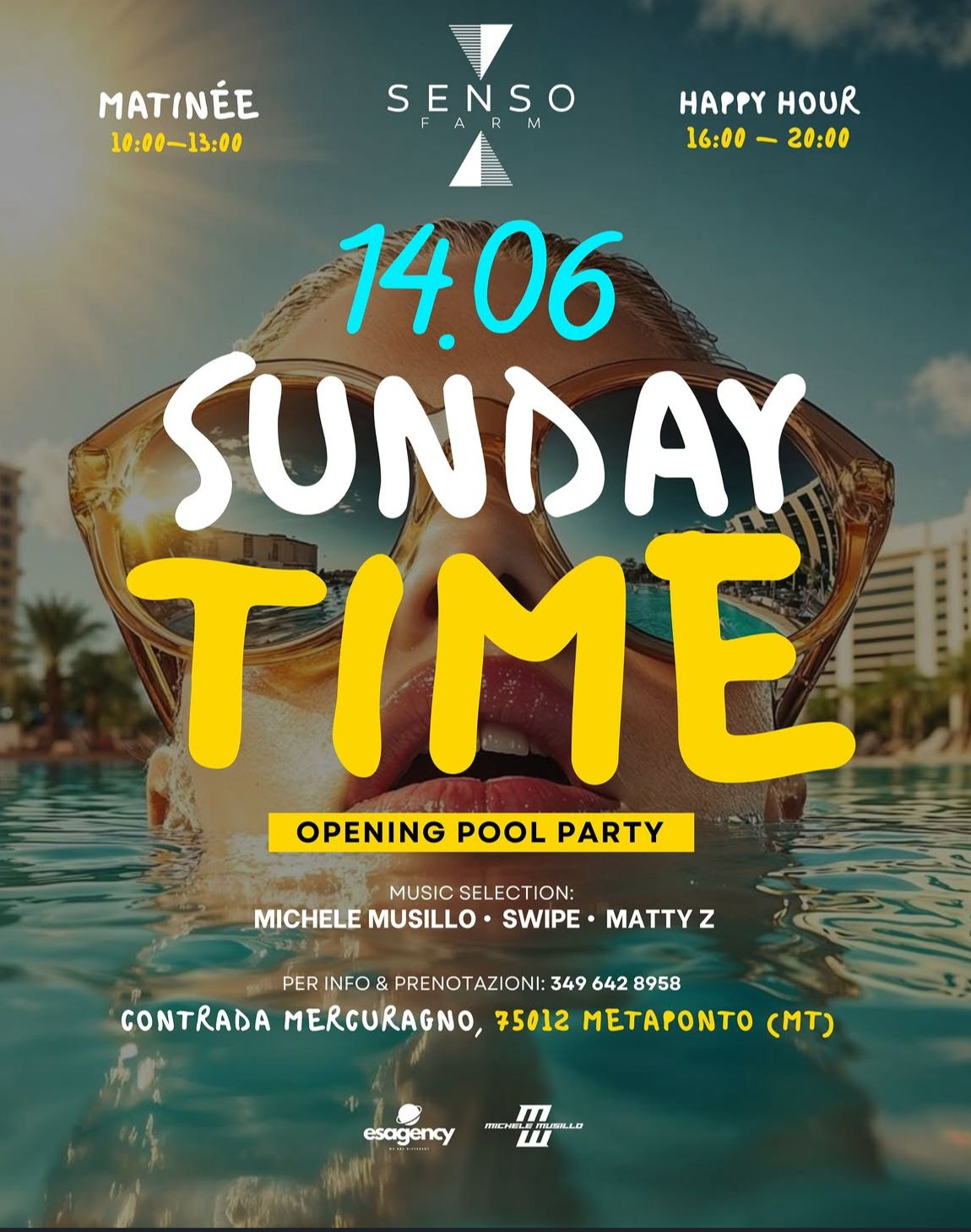 Locandina dell'evento Opening Pool Party a Senso Farm Mojito