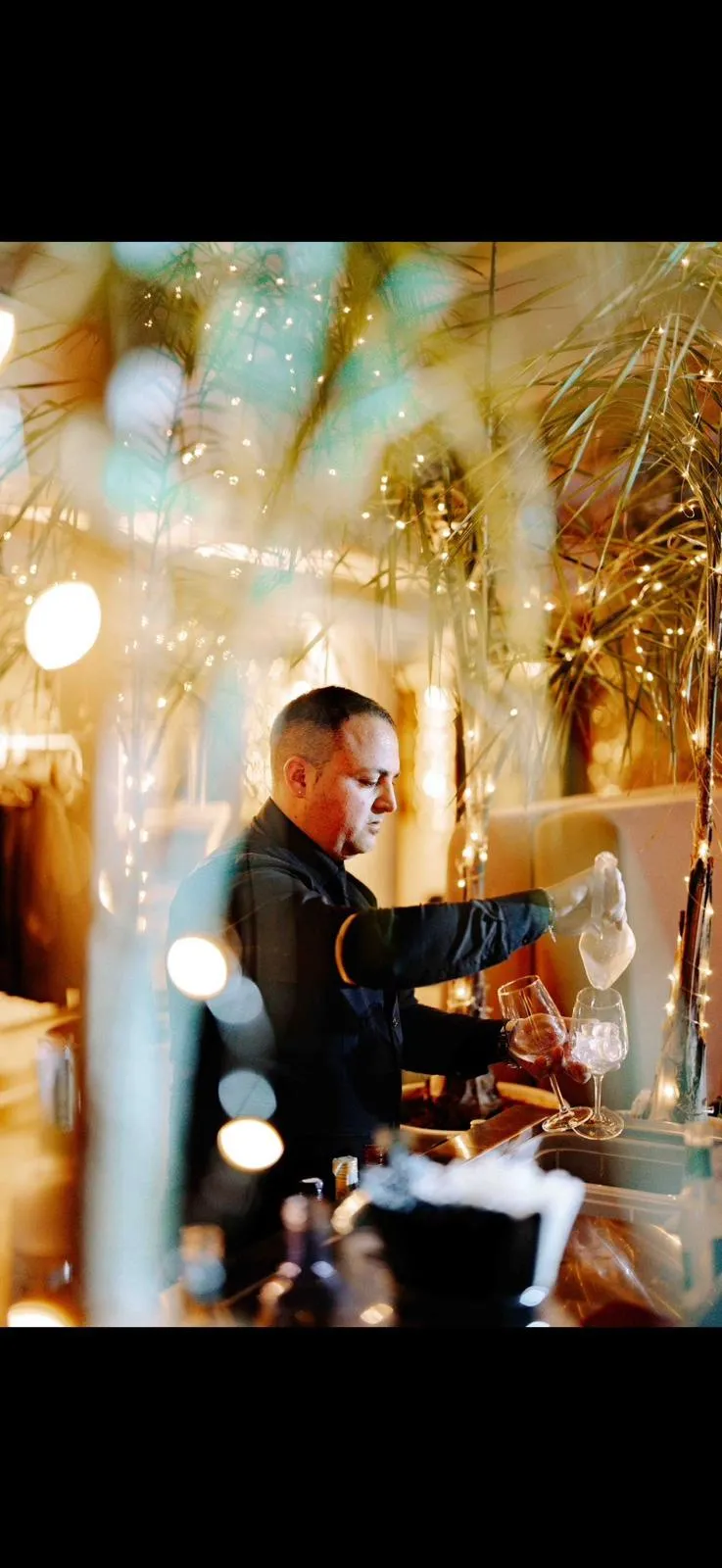 Barman al lavoro